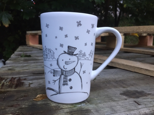Vianočný hrnček so snehuliakom 435ml