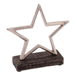 Vánoční hvězda dekorácia 17x5x17,5cm
