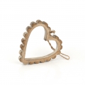 Vianočná ozdoba drevené srdce 12x14cm