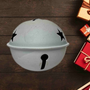 Vianočná ozdoba na stromček Roľnička 2,5 cm bílá