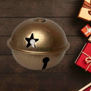 Vianočná ozdoba na stromček Roľnička 2,5cm zlatá