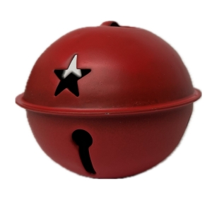 Vianočná ozdoba - rolnička červená 6cm