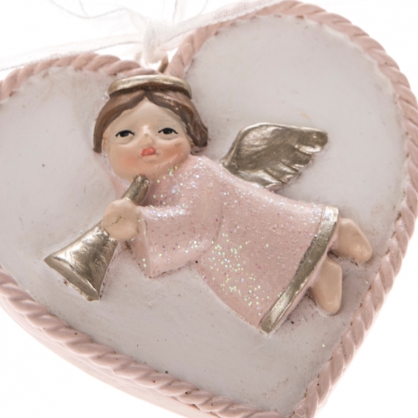 Vianočná ozdoba s anjelom 5,5x5,5cm