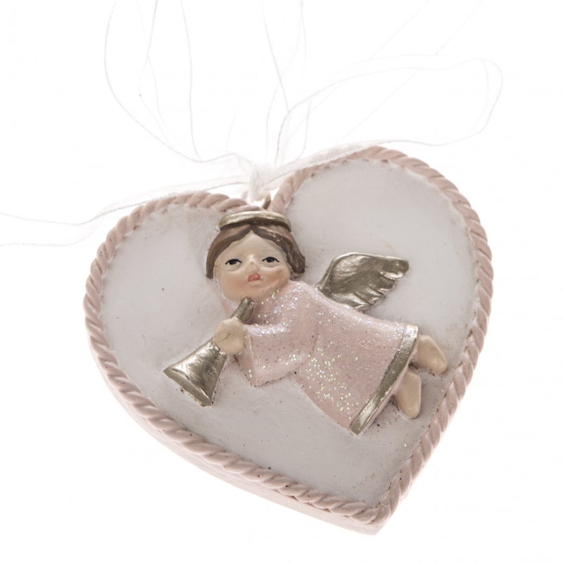 Vianočná ozdoba s anjelom 5,5x5,5cm
