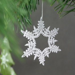 Vianočná ozdoba vločka 6ks