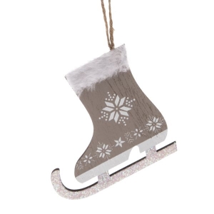 Vianočná ozdoba závesné korčule - pár