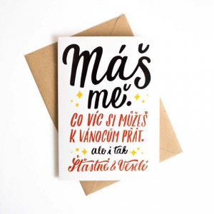 Vánoční přání Máš mě. Co víc ci můžeš k Vánocům přát.