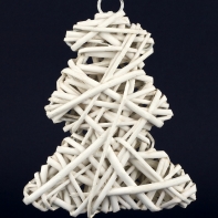 Vianočný prútený stromček 17x13cm