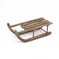 Vianočné sane hnedé veľké 5,5x19x8cm