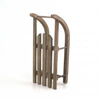 Vianočné sane hnedé veľké 5,5x19x8cm