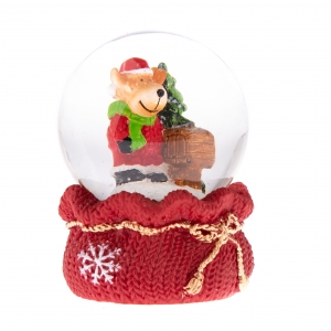 Vianočné sněžítko so sobom