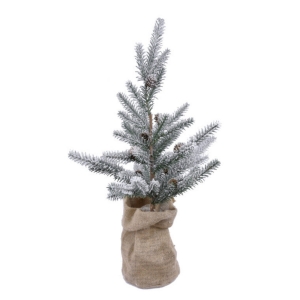 Vánoční stromeček v jutovém obalu 40x65x40cm