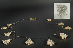 Vianočná svetelná girlanda stromčeky 160cm