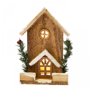 Vianočné svetelné dekorácie natur 14x20x6cm