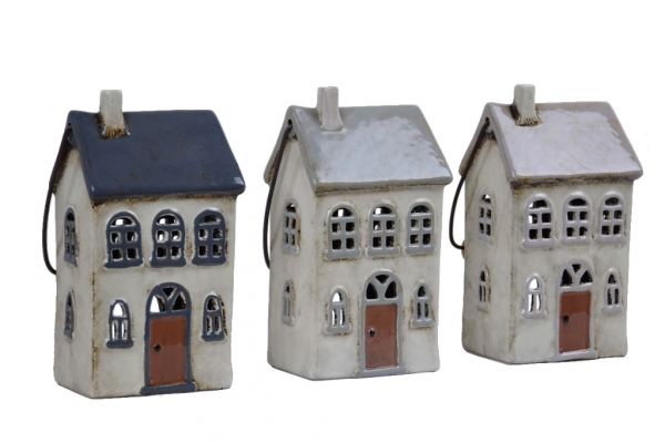 Vianočný svietnik domček keramický typ A