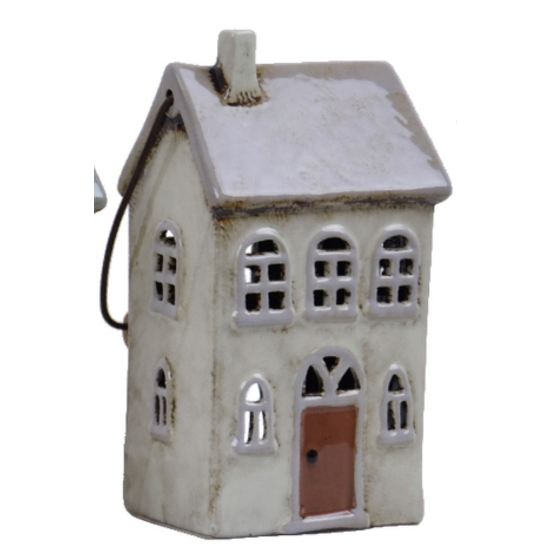 Vianočný svietnik domček keramický typ A