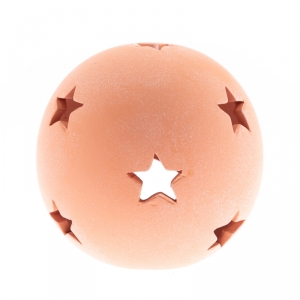 Vianočný svietnik gule s hviezdy - natur