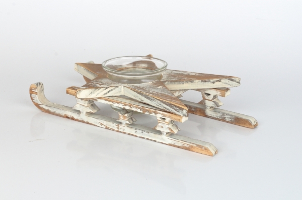 Vianočný svietnik na čajovú sviečku hviezda 22cm