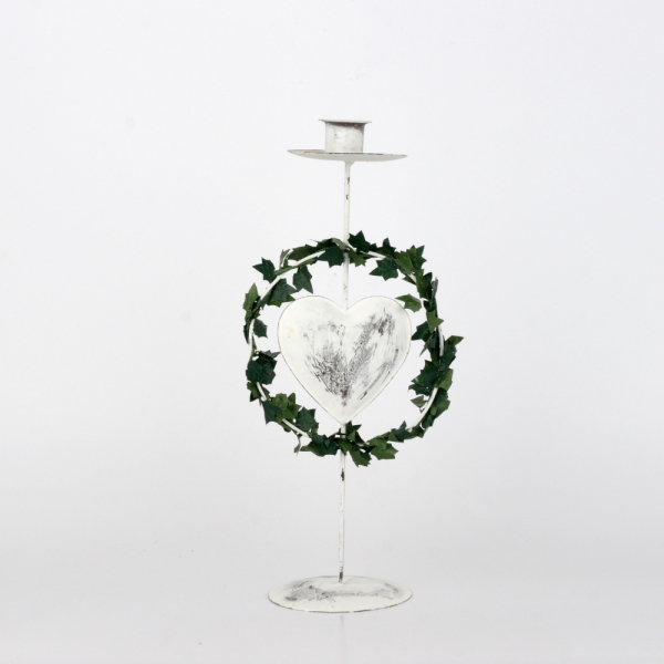 Vianočný svietnik so srdcom 29cm