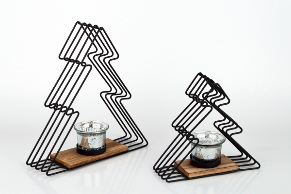 Vianočný svietnik stromček väčšiu