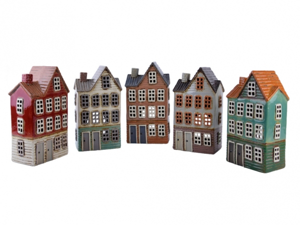 Vianočný svietiaci domček 15x23,5x10cm Typ B