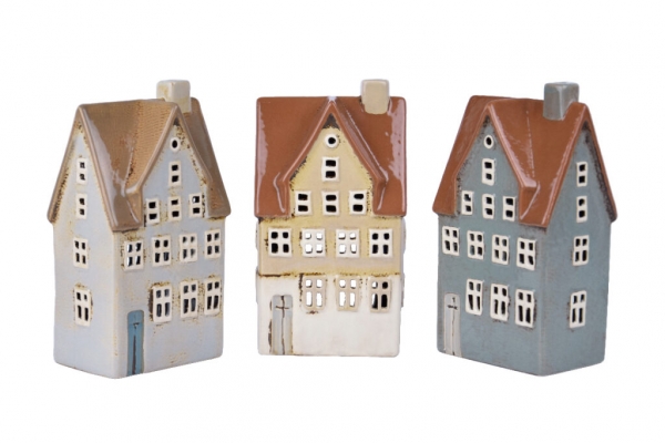 Vianočná dedinka dekorácie 10x20x8cm C