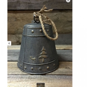 Vianočný zvon kovový 24cm