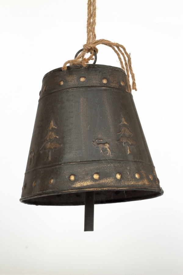 Vianočný zvon kovový 27cm 