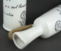 Váza keramická biela 44cm