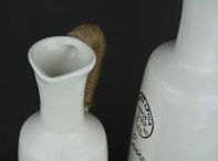 Váza keramická biela 44cm