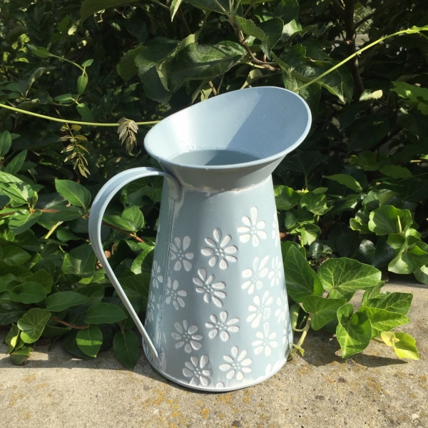 Váza kovová kanvička 19x22x14cm