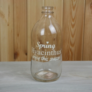 Váza sklenená Hyacint 18x8cm