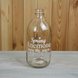 Váza sklenená Spring Anemone 18x8cm