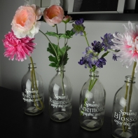 Váza sklenená Spring Anemone 18x8cm