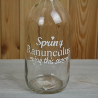 Váza sklenená Spring Ranunculus 18x8cm