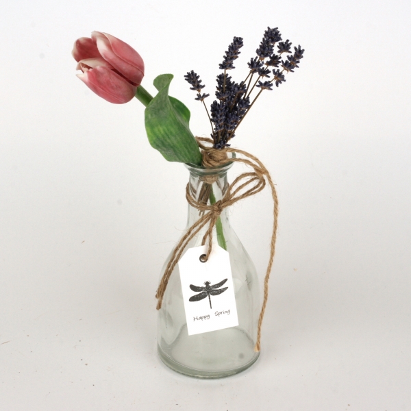 Vázička sklenená úzka