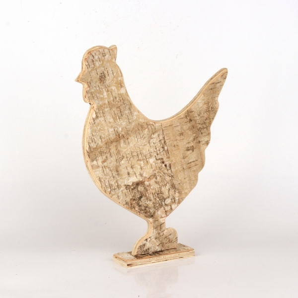 Veľkonočné dekorácie drevená sliepky 26,5x25cm