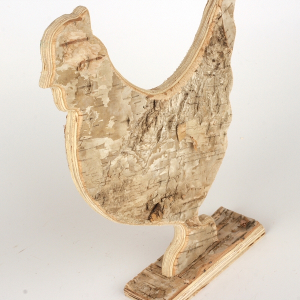 Veľkonočné dekorácie drevená sliepka 26x17cm