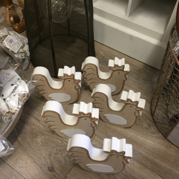 Veľkonočné dekorácie drevený kohút 11,5×12×2,5cm