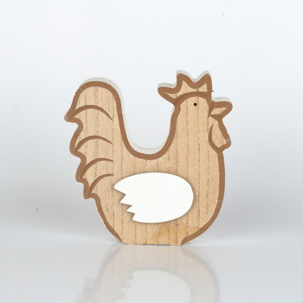 Veľkonočné dekorácie drevený kohút 11,5×12×2,5cm