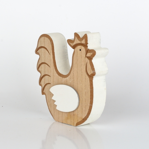 Veľkonočné dekorácie drevený kohút 11,5×12×2,5cm