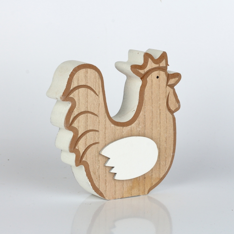 Veľkonočné dekorácie drevený kohút 11,5×12×2,5cm