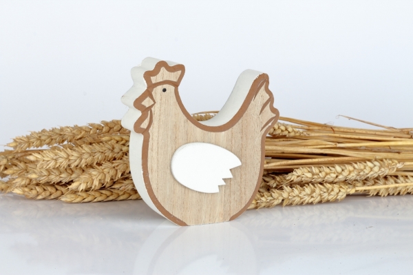 Veľkonočná dekorácia drevený kohút typ B 11,5×12×2,5cm 