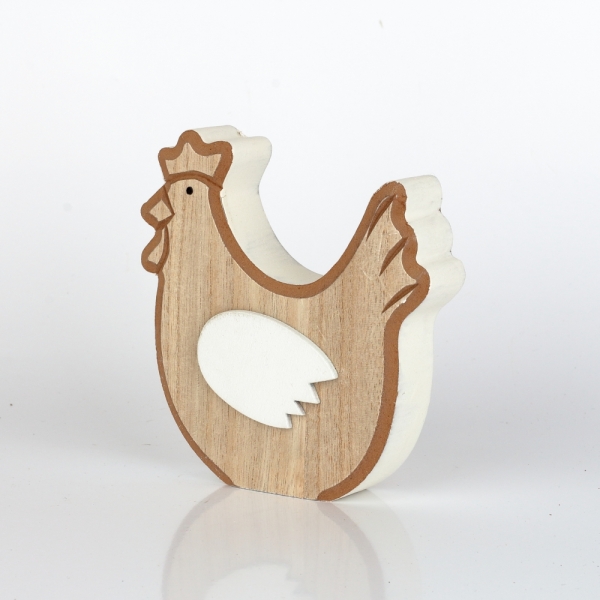 Veľkonočná dekorácia drevený kohút typ B 11,5×12×2,5cm 