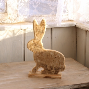 Veľkonočné dekorácie drevený zajac 26,5x17cm