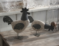 Veľkonočné dekorácie kohút vzpriamený 19x7,5x24,5cm