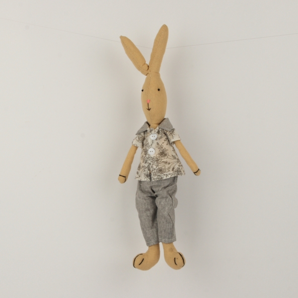 Veľkonočné dekorácie látkový zajac 38cm