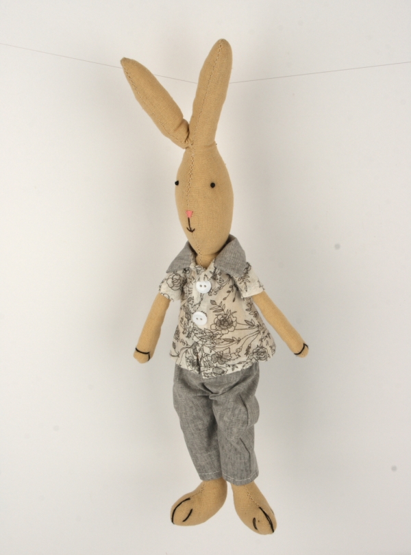 Veľkonočné dekorácie látkový zajac 38cm