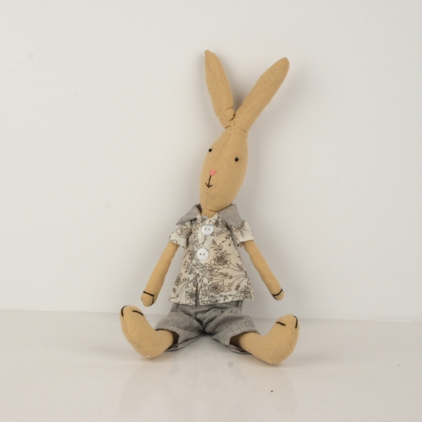 Veľkonočné dekorácie látkový zajac 38cm