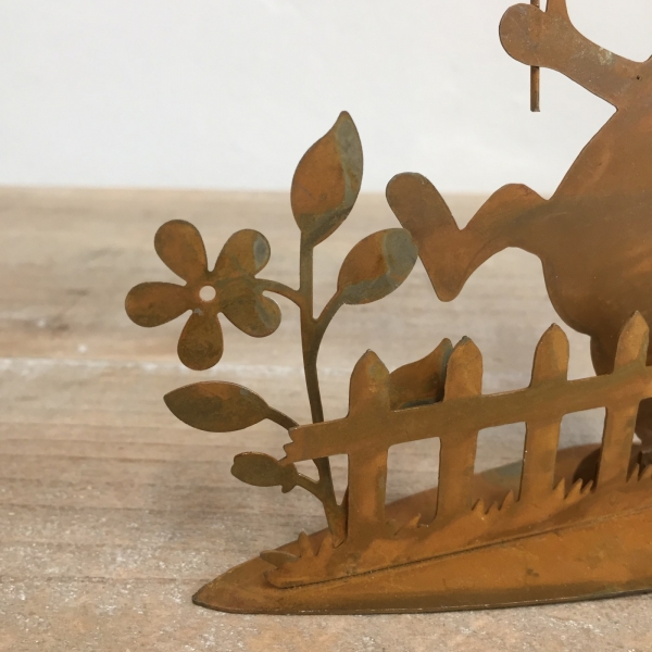 Veľkonočná dekorácia na stôl zajac 14x12,5x3,5cm